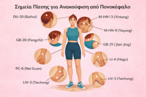 σημεία πίεσης για πονοκέφαλο